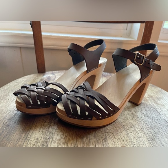 Swedish Hasbeens Braided Open-Toe Clogs - Picture 9 of 9